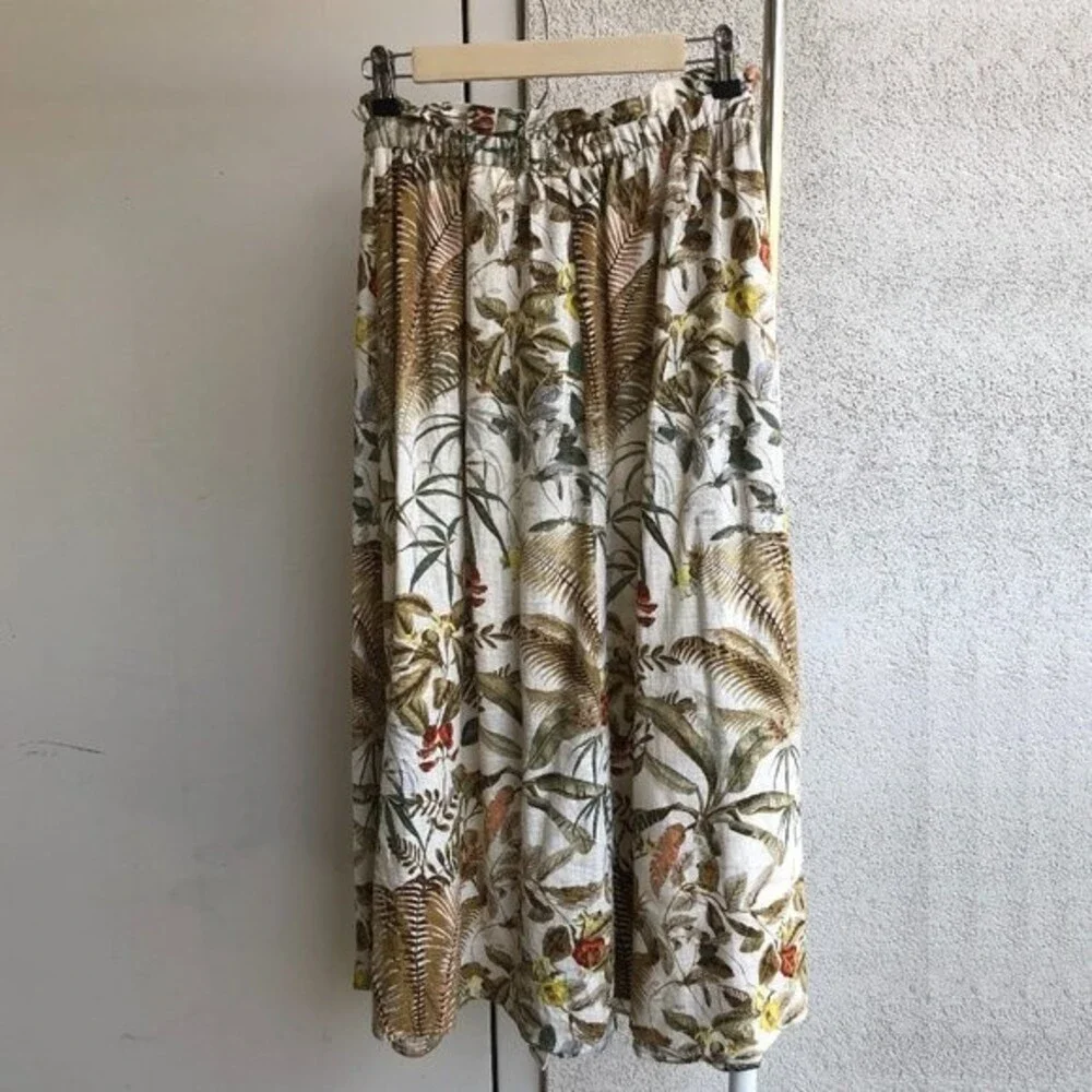 H&M Linen Skirt-Floral-S + 2 OUTFIT OPTIONS - Picture 3 of 8